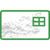 外壁に粉やコケ、
サビが付いている