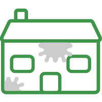 外壁が色あせて
古くなってきた